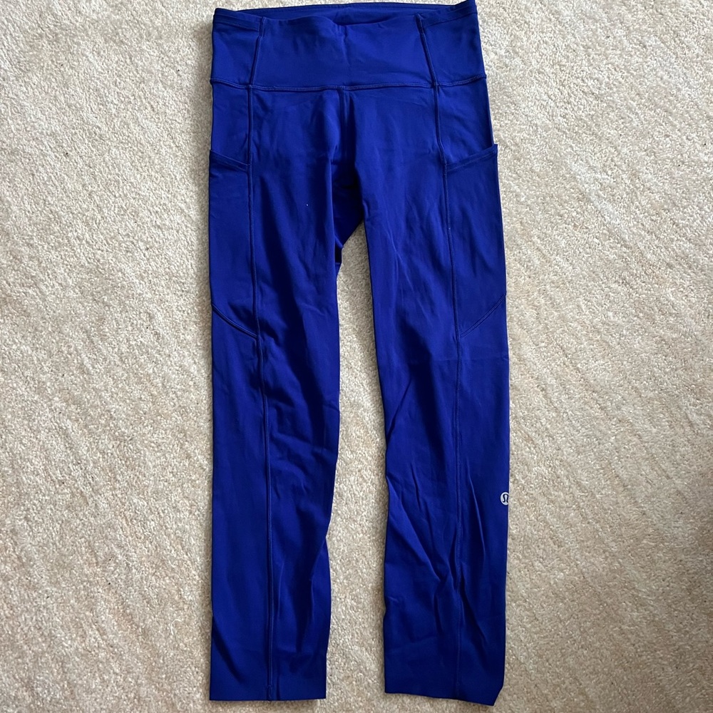 Lululemon sz 6 blue leggings